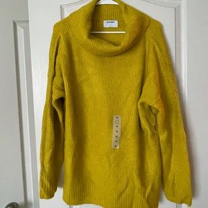 Old Navy XL sweater - NWT chartreuse with cowl neck